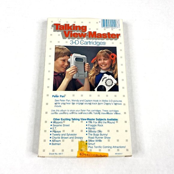 Talking View-Master Stereoviews 3-D Walt Disney Peter Pan Cartoon Vintage 4417 - Picture 2 of 9